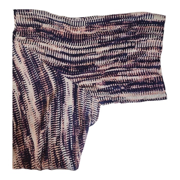 Nic + Zoe Blouse Boho Keyhole Blue Pink XL Womens Silk Blend Casual - Picture 9 of 16